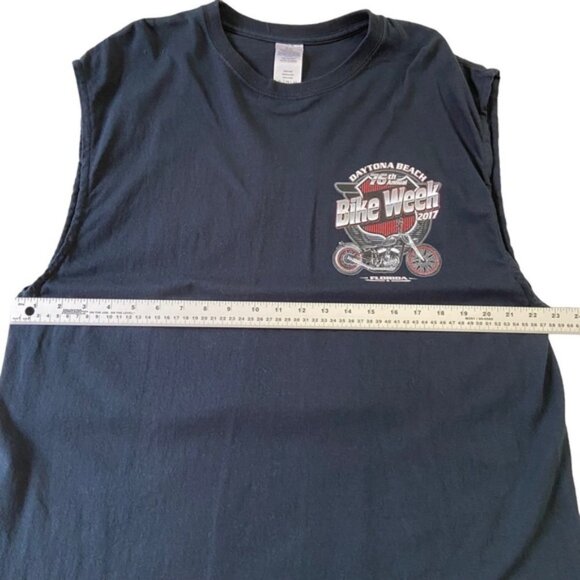 Daytona Florida bike week 2017 muscle tee black 100% jersey cotton unisex XL - Picture 8 of 9